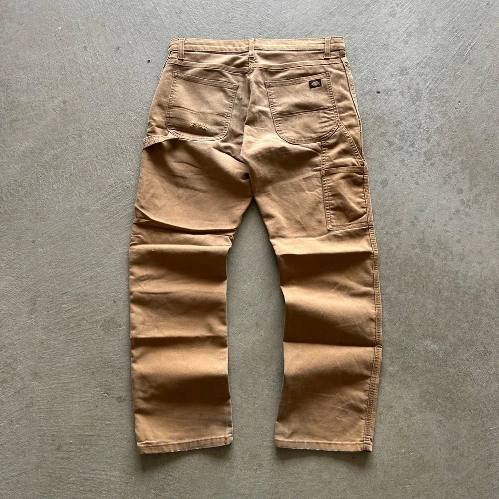 Vintage Dickies Flex Carpenter Pants Size 32x32 Tan Regular Fit Workwear